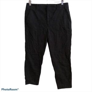 Vince Black Straight Leg High Rise Work Pants